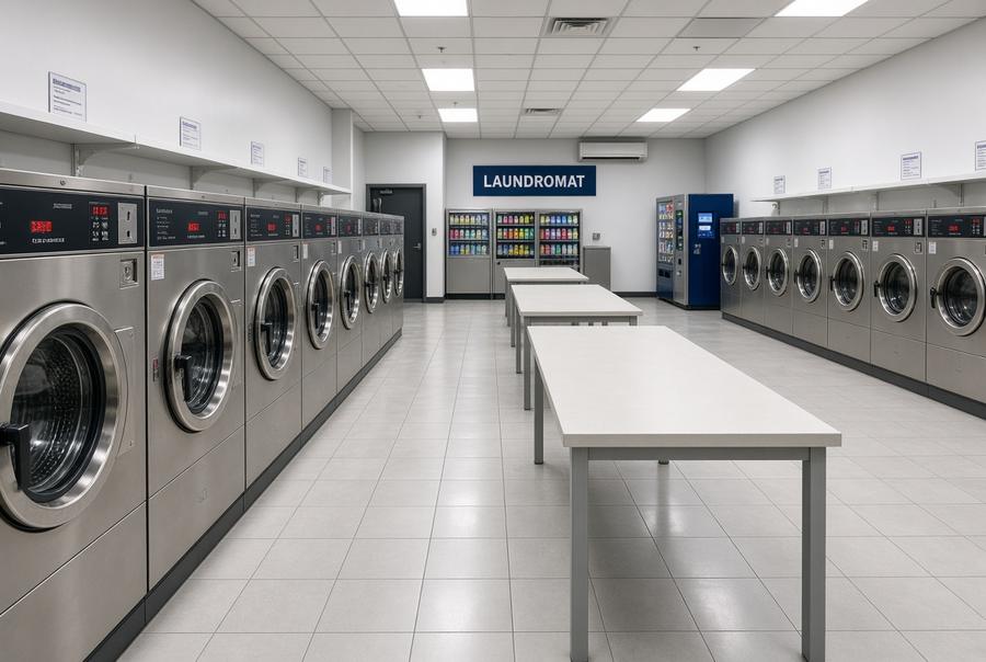Laundromat interior