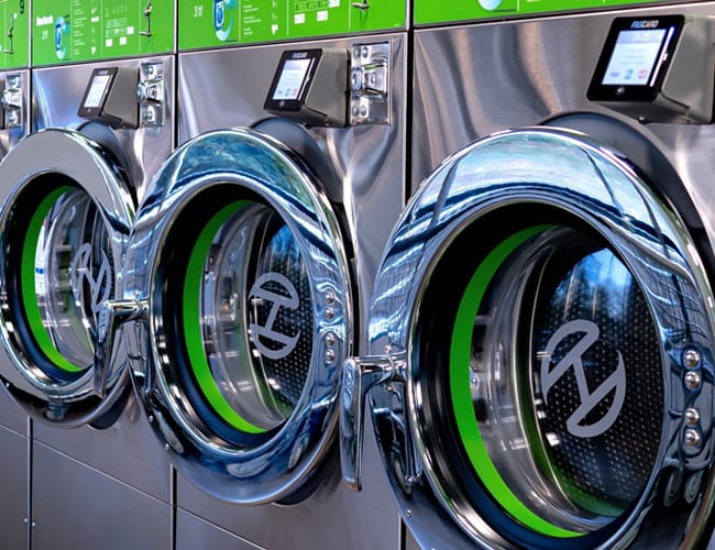 Laundromat interior